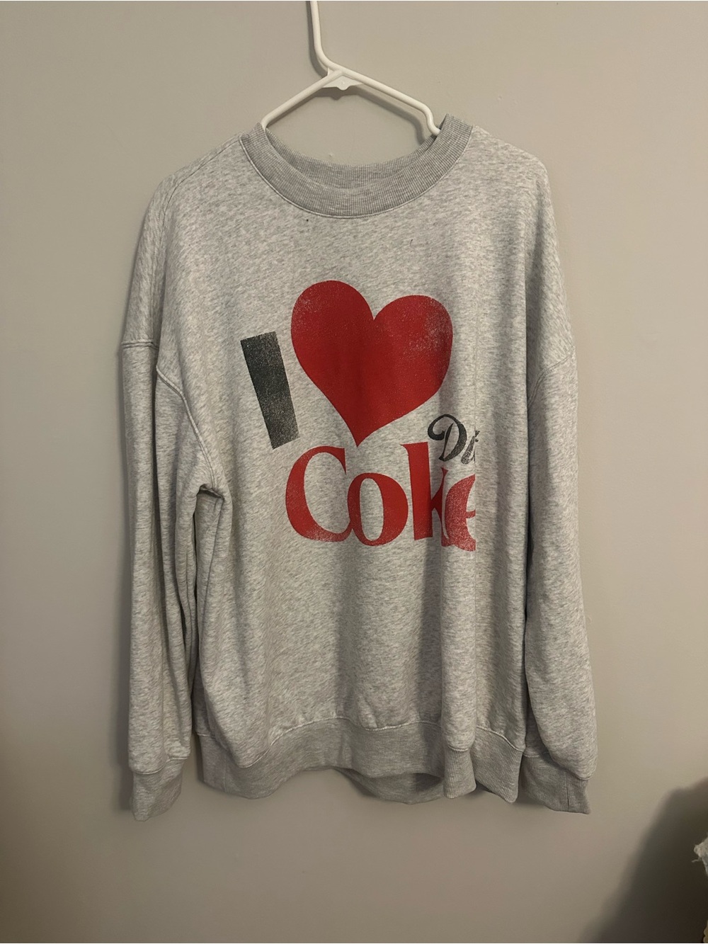 I love Diet Coke grey sweat shirt